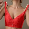 thumbnail image 3 of ATENAR Bras for Women,Wireless Bras for Women,Womens Bras,Soft,Stretch Fabric,Solid,Nylon,Red,4XL(US:16), 3 of 9