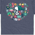 thumbnail image 3 of Peanuts - Snoopy Holiday Icons Heart - Men's Short Sleeve Graphic T-Shirt, 3 of 6