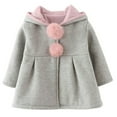 thumbnail image 1 of 0-6Y Cute Baby Kids Girls Coats Fall Winter Cloak Button Jacket Clothes Baby Outwear Clothes, 1 of 8