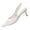 Beige, variant on Mesh Pointed Toe Slingback Kitten Heels for Women, Breathable PU Leather Dress Pumps with Comfortable Fit
