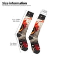thumbnail image 2 of Fuzoiu Abstract Red Koi Fish Art Print Adult Stockings,Crew Socks,Unisex Fashion Socks, Casual Sports Socks,Comfortable Crew Socks for Everyday Wear and Sports, 2 of 6