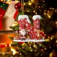 thumbnail image 2 of Christmas Tree Decoration 2D Acrylic Decoration Letter Pendant With 26 Letters Christmas Hanging Decoration DIY Crafts Christmas Home Decoration, 2 of 2