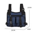 thumbnail image 3 of Bolsas de pecho para hombre Bolsa de chaleco funcional Street Boy Hip-hop Tactics para viajes (Azul) Likrtyny Para Estrenar, 3 of 6