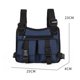 thumbnail image 2 of Bolsa de pecho para hombre, chaleco funcional para niño de la calle, chaleco táctico de hip-hop para viaje, color azul JShteea Para Estrenar, 2 of 6