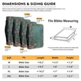 thumbnail image 3 of Personalized Pattern PU Leather Bible Bag Zipper Book Cover, Heavy Duty Protective Carrying Case Tote Organizer with Handle for Church and Study, 3 of 6