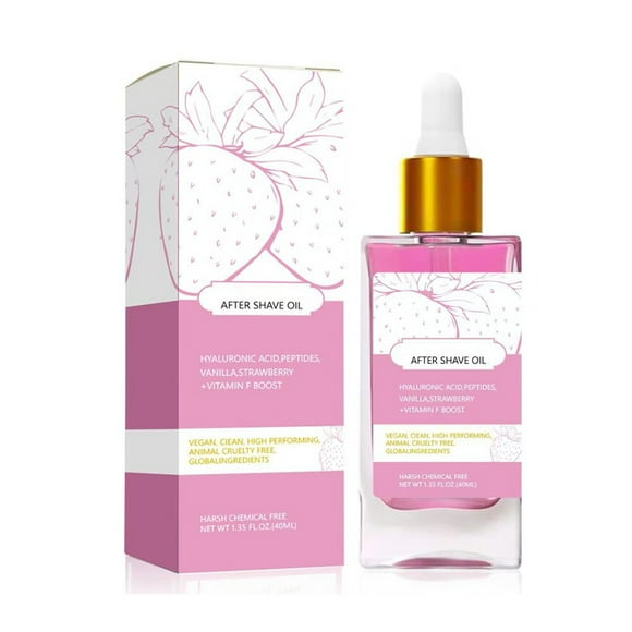 Strawberry After Shave Oil Hair Removal And After-shave Repair Essences Oil Effectively Soothes The Skin And Restores Skin Smoothness With Continuous Use 40ml