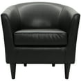 thumbnail image 3 of Fox Hill Trading Marlee Faux Leather Club Chair, Black, 3 of 7