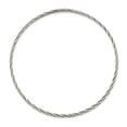thumbnail image 5 of Auriga Fine Jewelry 925 Sterling Silver Antiqued 3mm Slip-On Bangle for Women, 5 of 5