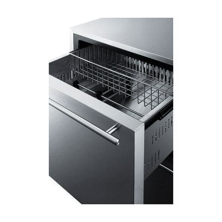 Summit 24-Inch 3.54 Cu. Ft. Double Drawer Compact Freezer