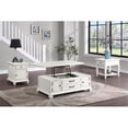 thumbnail image 2 of Charlestown Table d'Appoint en Bois Blanc Doux Style Ferme Moderne, 2 of 6