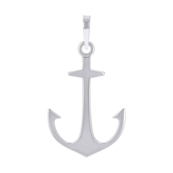 925 Sterling Silver Unisex Anchor Ocean Life Charm Pendant for Men Women