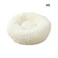 thumbnail image 2 of Ruiboury Double Remplissage Coton Fourrure Surface - Élasticité Supportée Tapis Rond Blanc TP(30*30), 2 of 6