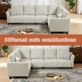 thumbnail image 6 of Modular Couches and Sofas Sectional with Storage, 4 Seat Sectional Sofa for Living Room, U Shaped Sectional Couch with Reversible Chaises, Teal Blue, 6 of 9