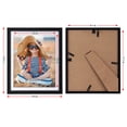 thumbnail image 5 of CRUGLA 4 Pack 8x10 Picture Frame, Black Photo Frame Set Display 8 x 10" Photo with Mats or 9"X11" without Mats for Wall or Tabletop Decor, 5 of 6