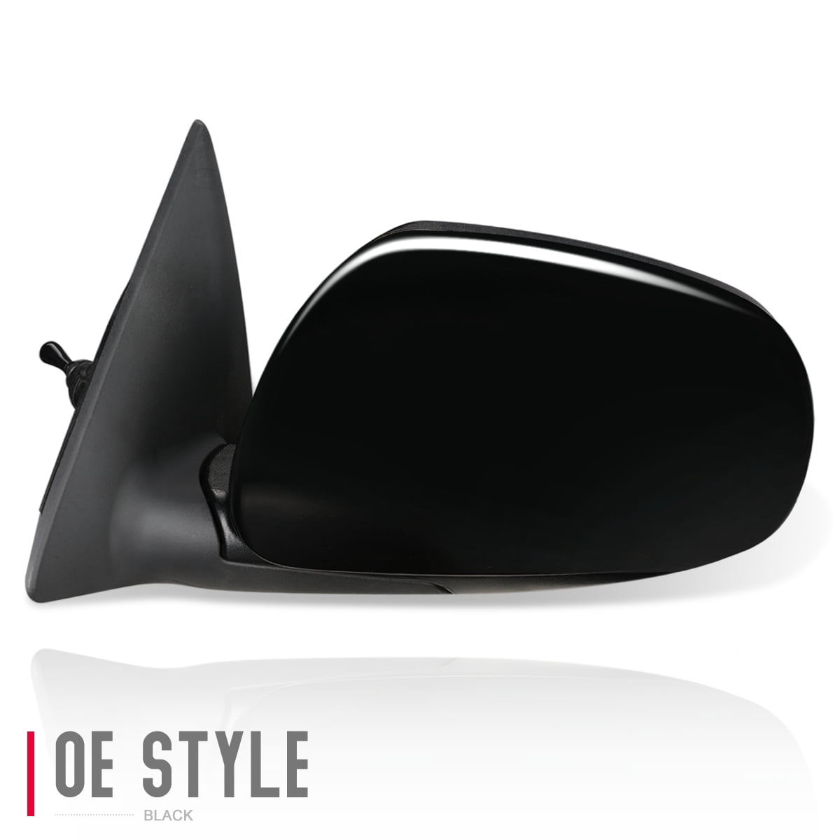 DNA Motoring OE Style Manual Lh Left Side View Mirror Compatible with 2010-2013 KIA Forte