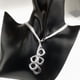 thumbnail image 4 of Punky De Aleación De Plata De Múltiples Capas Collar Serpiente Cadena Borla Colgante Cuadrado, 4 of 9