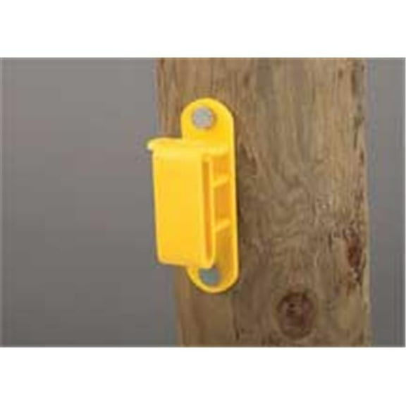 WOOD POST TAPE INSULATOR YELLOW 25 PACK