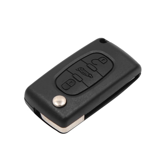 3 Button Flip Folding Uncut Key Shell Replacement for Peugeot 207 307cc 308