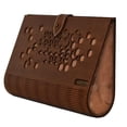 thumbnail image 2 of Bolsa Clutch Hexagono Nogal Forro Umber Borse Della Vittoria Clutch, 2 of 3