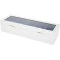 thumbnail image 2 of ZOUSSIQI 5 Grids Stoving Varnish Watch Display Case Storage Box Organizer Jewelry Display Box for Home Use (White) CA919-20389, 2 of 8