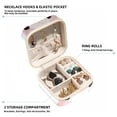 thumbnail image 2 of Easter Travel Portable Square Jewelry Box for Rings Earrings Necklaces Bracelets Girls Women Display Case Holder Organizer Stand Storage Box, 2 of 6