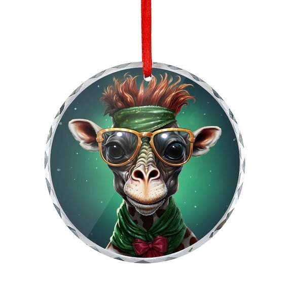 Christmas Ornament Christmas Giraffe Christmas Ornaments Crystal Hanging Giraffe Gifts Unique Home Decor