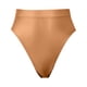 thumbnail image 1 of Gibobby Paquete de Tanga para dama Pantalones de tanga de cintura súper alta, pantalones finos, transparentes, sexy, populares(Café,XL), 1 of 5