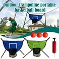 thumbnail image 3 of 5pcs Trampoline Hanging Basketball Stand Childrens Outdoor Trampoline Convenient Basketball Sports Board Toy Outdoor Set, 3 of 9