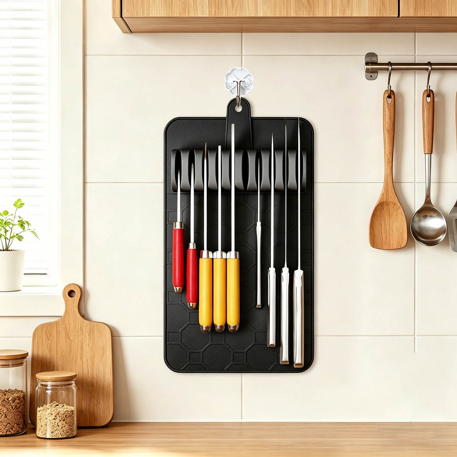Drawer Organizer Silicone Storage Tray Holder Cutlery Tray Non Flexible Structure Suitable For Kitchen Organization Home Drawer Kitchen Pan Organizer Dish Dry Rack Utensil Holder for Dish Rack
