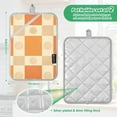 thumbnail image 6 of Yayeee Pot Holders Kitchen Heat Resistant with Pocket 7"x9.8" Cotton Oven Cooking Hot Pads, Geometric Pattern, 6 of 7