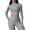 Gray, variant on Womens Lightweight Jacket Full Zip Active Track Jacket Long Sleeve Athletic Crop Top Workout Slim Fit Yoga Running Sportwear with Thumb Holes M Gray