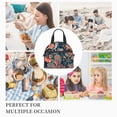thumbnail image 3 of DouZhe Lunch Bags for Women and Men, Paisley Flower Zentangle Prints Reusable Portable Insulated Cooler Waterproof Lunch Tote Bag for Travel Work Picnic, 3 of 7