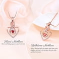 thumbnail image 3 of Crystal Heart Cremation Jewelry for Ashes Urn Pendant - Birthstone Heart Urn Necklace Mini Keepsake Urn Memorial Ash Jewelry Memorial Keepsake Pendant for Dad Mom Papa Husband Wife, 3 of 7