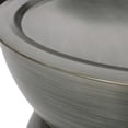 thumbnail image 3 of Benjara Accent Coffee Table- 25" Hourglass Shape- Gray Hammered Finish, 3 of 4