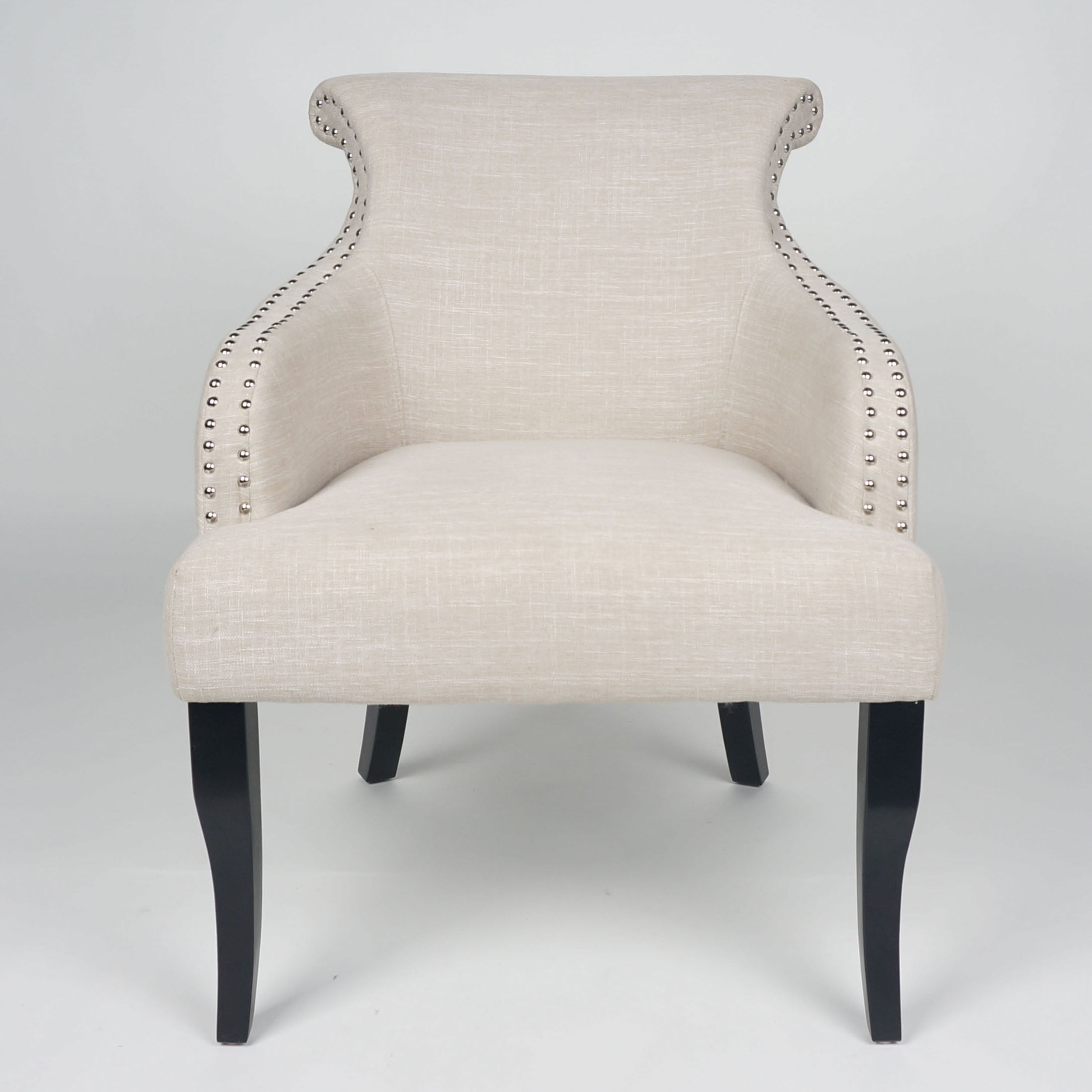 Phillip Fabric Arm Chair, Light Beige