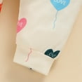 thumbnail image 5 of Youmylove Two Piece Girls Outfits Boys Girls Valentine'S Day Long Sleeve Hearts Printed Romper Bodysuit Pants Outfits, 5 of 8