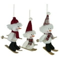 thumbnail image 2 of Northlight Set of 3 Sporty Skiing Snowmen Christmas Ornaments 9.5", 2 of 3