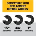 thumbnail image 3 of DEWALT Impact Connect Copper Tube Cutter Wheel, 1/2 inch (DWACPR12), 3 of 6