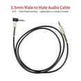 thumbnail image 4 of Yeacher 3.5mm Male to Male Car Connection Line Computer Mobile Phone Earphone Audio Box Amplifier Adapter Line Straight to Bend Black 1m, 4 of 6