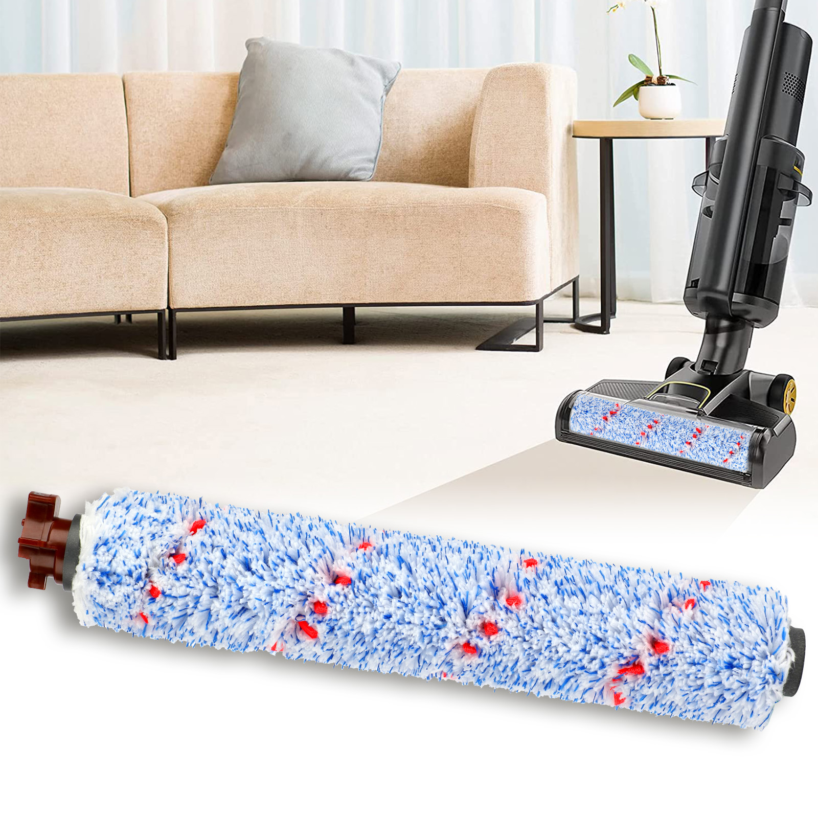 EEEkit Replacement Multi Surface Brush Roll, Tangle Free Microfiber