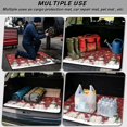 thumbnail image 3 of Jeiento Snowman Snowflake Car Trunk Mat Size 29" x 39" All Weather Rear Cargo Liner Winter Holiday Trunk Protector Pet Seat Cover Alternative, 3 of 7
