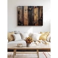 thumbnail image 4 of Black Brown Board Wall Art for Living Room,Canvas Picture Wall Decor for Bathroom Bedroom,Vintage Chic Shabby Wooden Grain Painting Artwork for Office Kitchen Hallway Dining Room Home Decor 24"x32", 4 of 8
