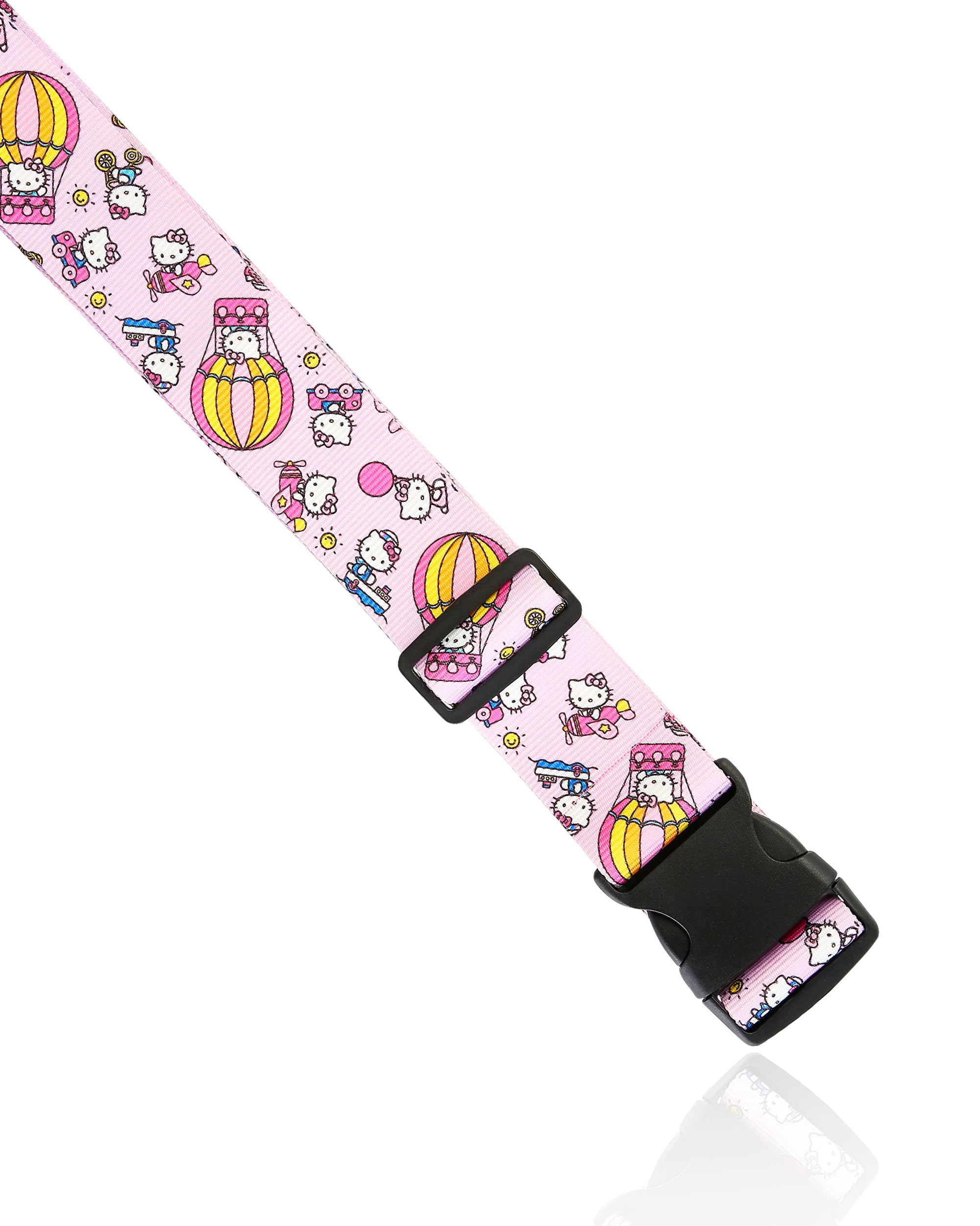 Hello Kitty Travel 3-Piece Set with Passport Holder, Bag Tag, and Luggage Strap, Sanrio Travel Accessories Official License