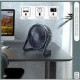 thumbnail image 4 of Ventilador USB de 10 pulgadas, miniventilador de escritorio portátil personal USB, ventilador de refrigeración de escritorio alimentado, 4 of 5