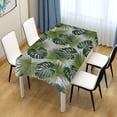 thumbnail image 7 of Tropical Palm Leaves Rectangle Tablecloth, Dust Proof Anti Wrinkle Wipeable Table Cloth Tabletop for of Dinner Kitchen Wedding Holiday Party 60"x108" Home Decor, 7 of 7