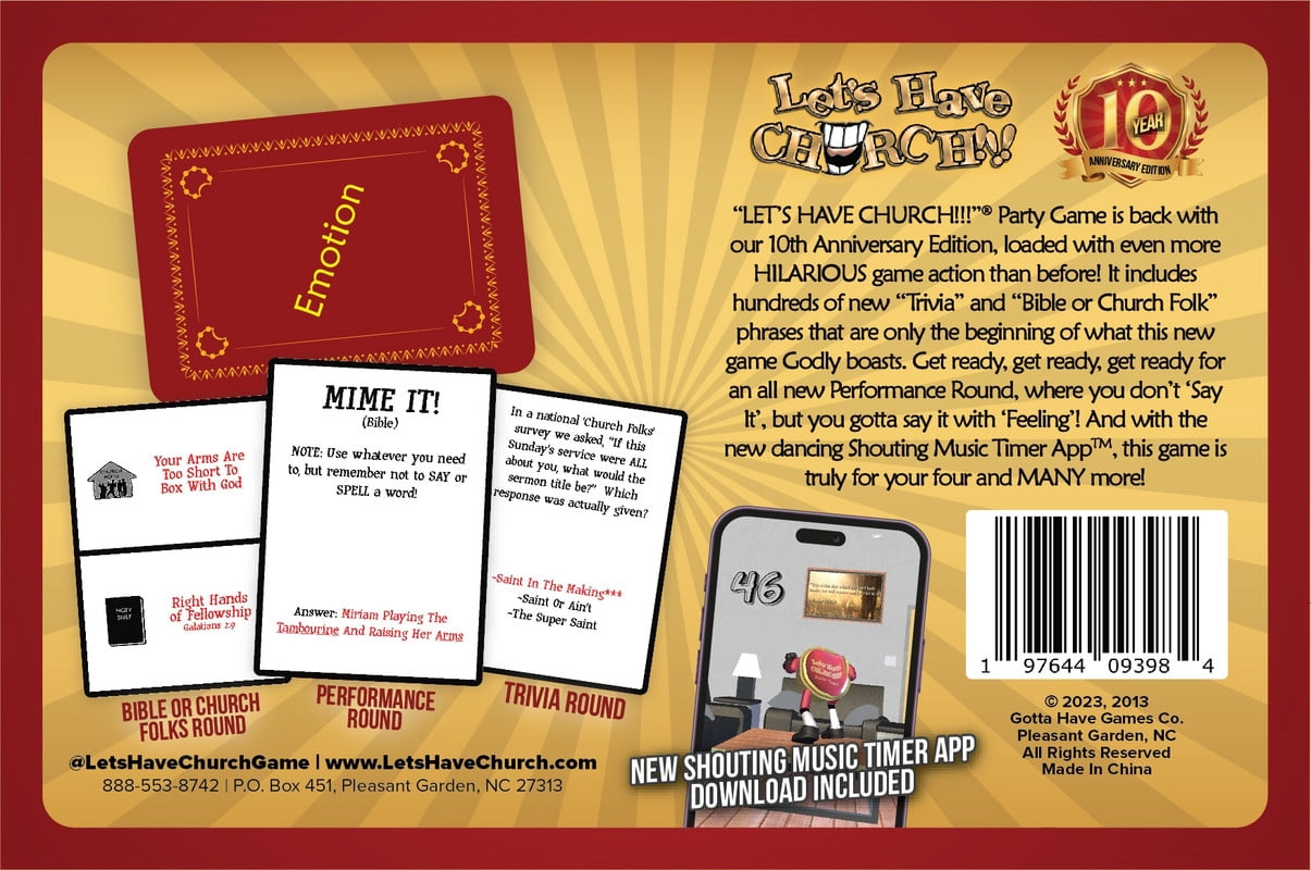 "LET'S HAVE CHURCH!!!" Party Game ~ Singing, Dancing, Miming, Shouting Family Fun