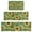 Blue Sunflower Vine, variant on Blue White Flower Pattern Kitchen Rugs Sets Of 3,Kitchen Runner Rugs Non Skid Washable,Decorative Kitchen Floor Mats for Kitchen,Sink,Laundry,17"x30"  17"x47"   17"x59"