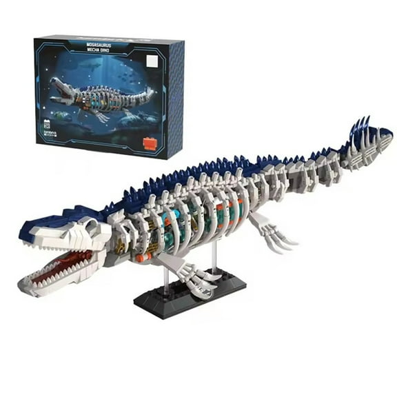 GZBrick Jurassic Mechanical Plesiosaur Building Sets Compatible with Lego Dinosaur World for Adults Boys 1026PCS