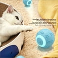 thumbnail image 3 of Bola automática de juguete rodante para gatos de interior, juguete interactivo inteligente con sensor de movimiento y batería recargable USB, 3 of 6