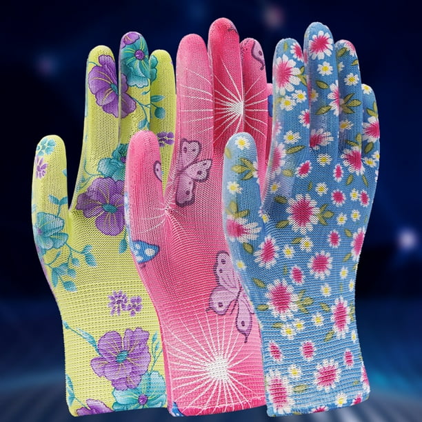 Dream Lifestyle 12Pairs/Set Gardening Gloves Breathable Rubber Coated